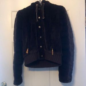 Juicy Couture Faux Fur Hooded Jacket - no size